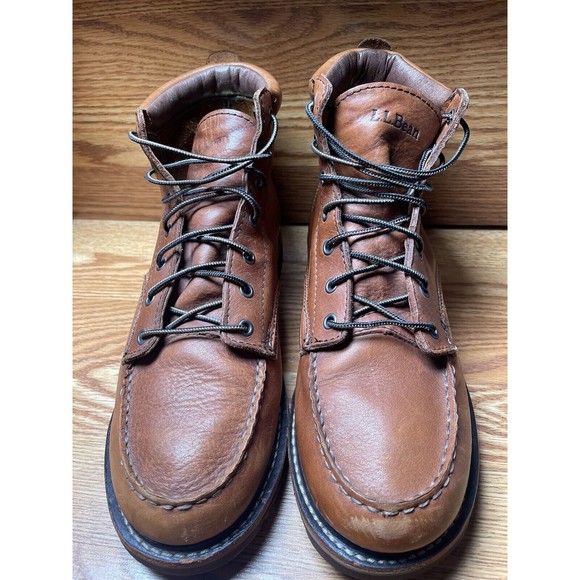 L.L. Bean Brown Leather Dress Boots Men’s Size 13 main image 6